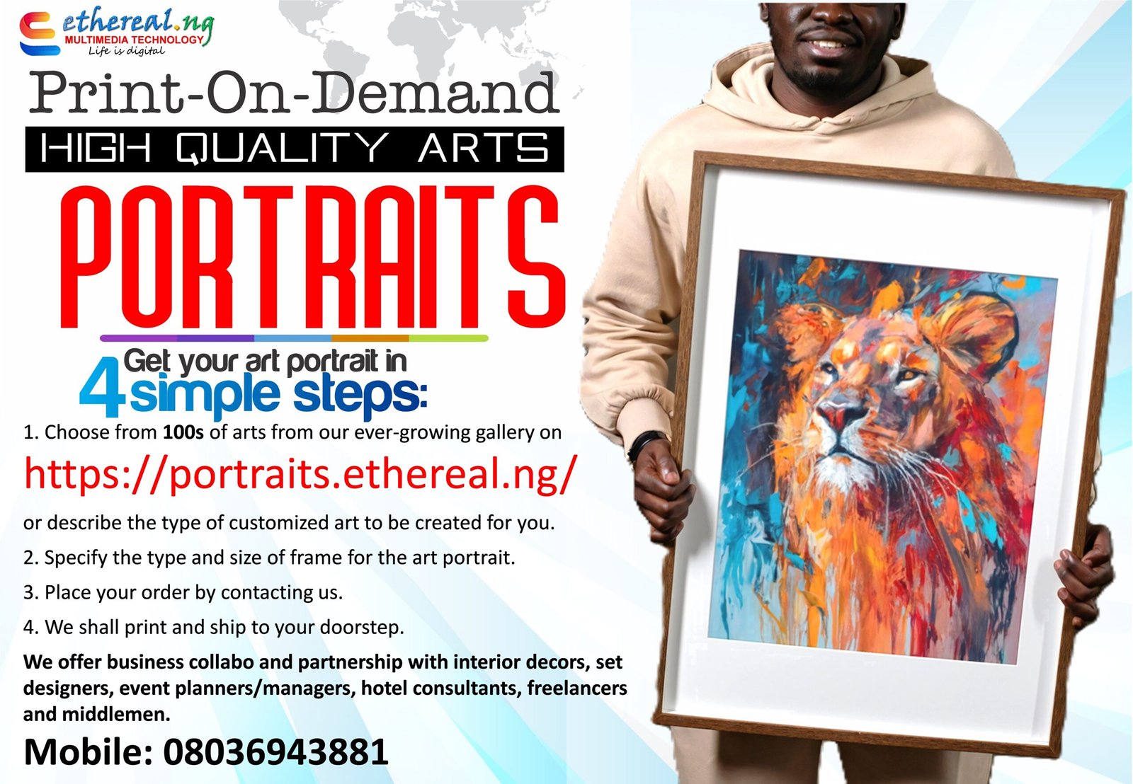 Ethereal Multimedia Technology Digital Art Portraits Flyer New Gent WEB